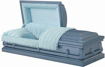 Casket Emporium – “Jefferson Blue” Economy Casket