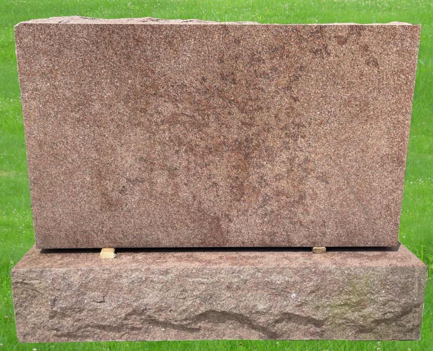 Sedona Brown Granite Monument (40x24x8) Headstone Memorial MN-06B