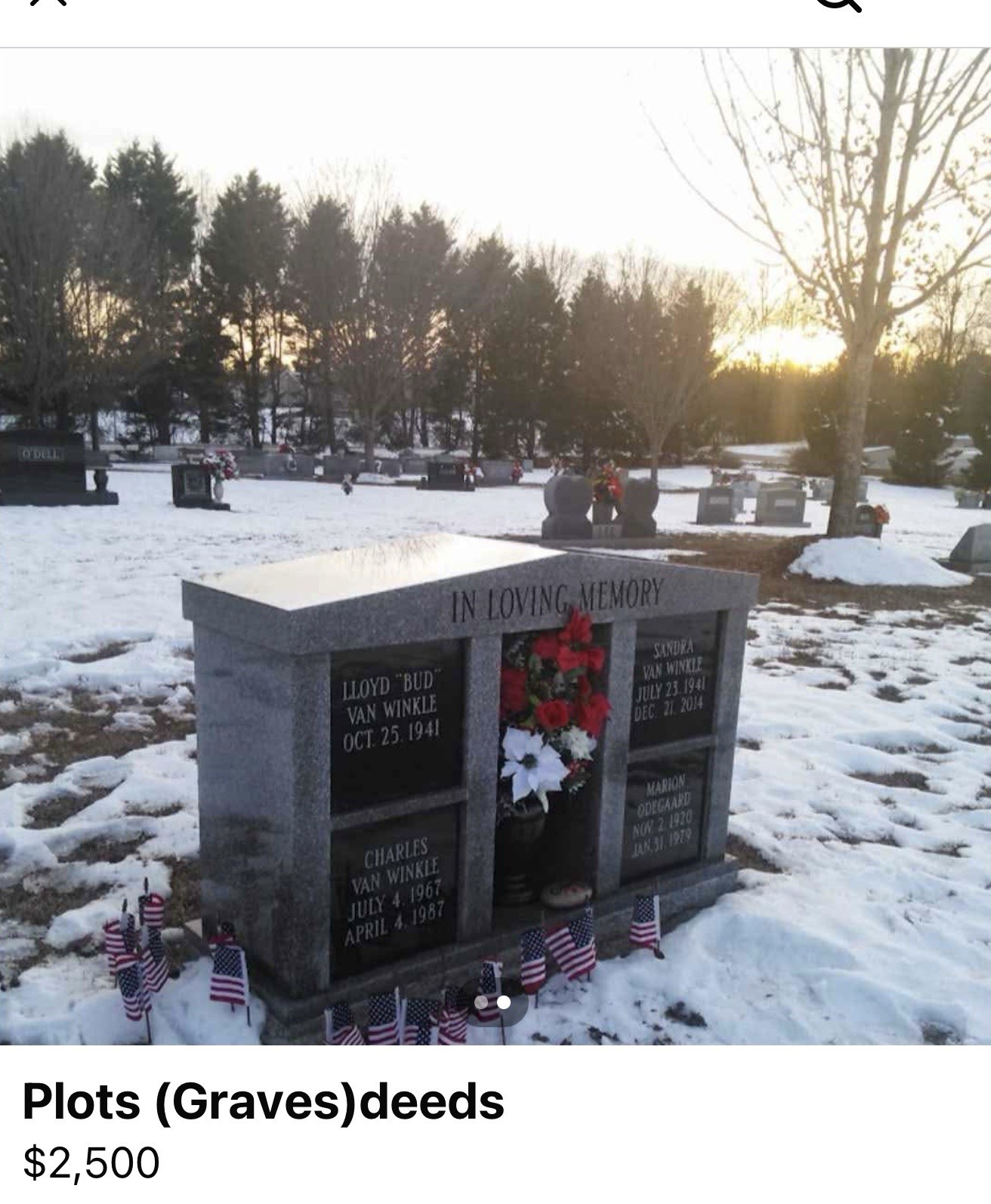2 Graves Side By Side