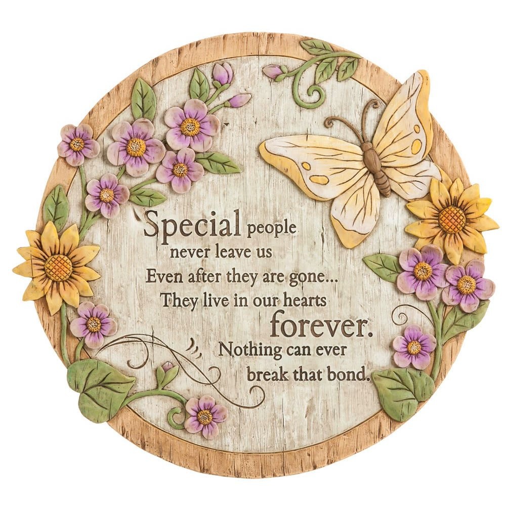 Special People Never Leave Garden Memorial Stone | Outdoor Safe | 12-Inch | R…