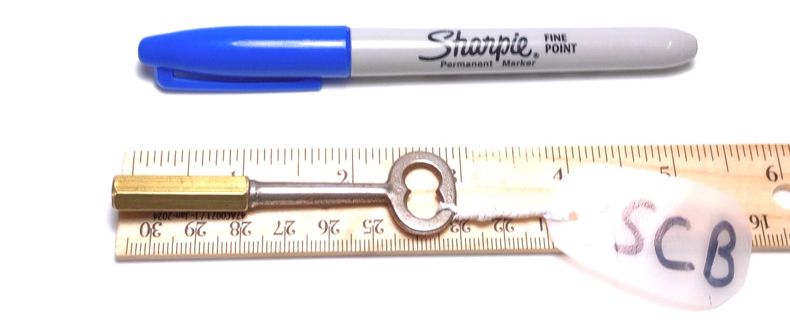 Cast Iron Keychain Casket Key / Pocket Coffin Key