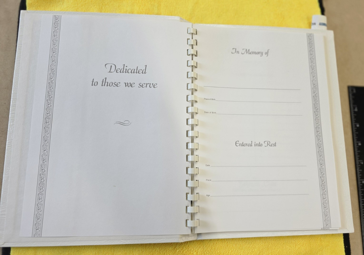JEWISH FUNERAL REGISTER BOOK ATTENDANCE BOOK