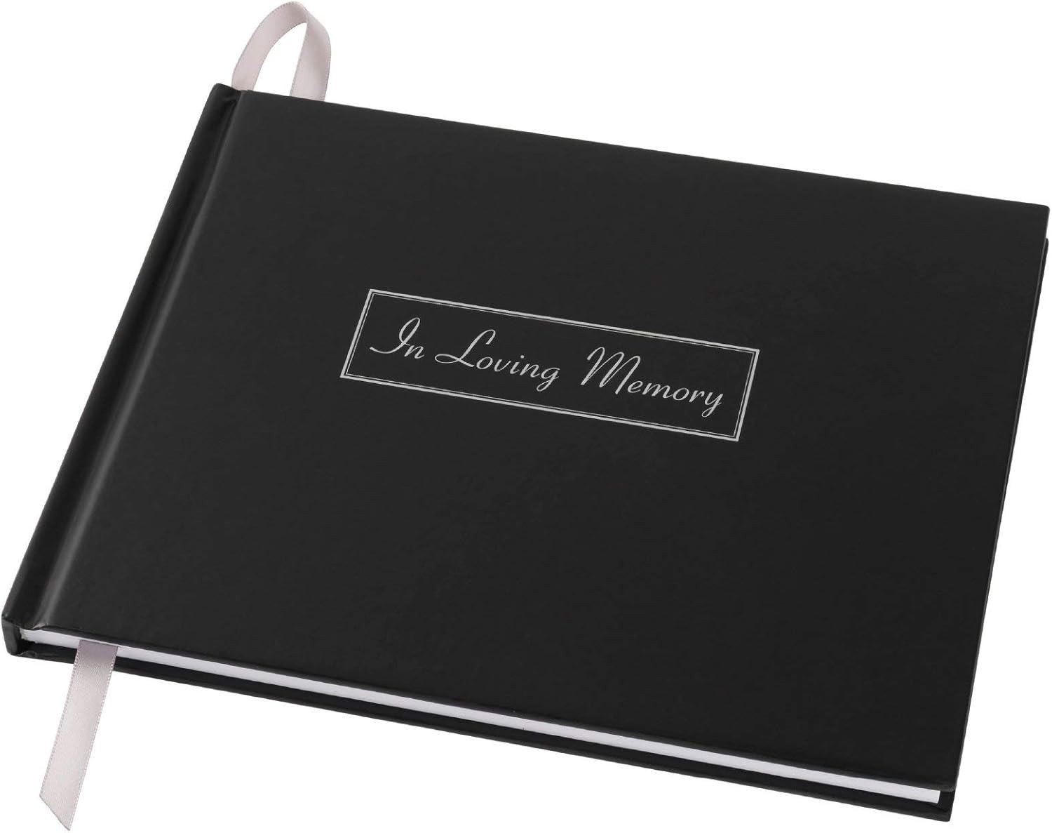 In Loving Memory 9″ x 7″ Guest Book – Beautiful Memorial Record for Loved Ones