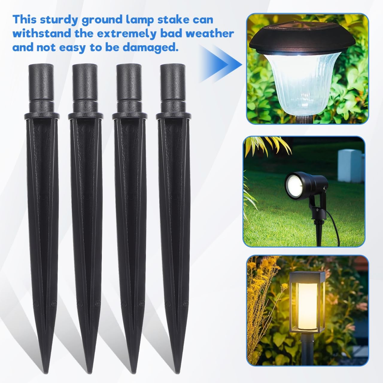25pcs Solar Light Stakes, 5.5X0.55inch Ground Spikes Light Stakes, Halloween …