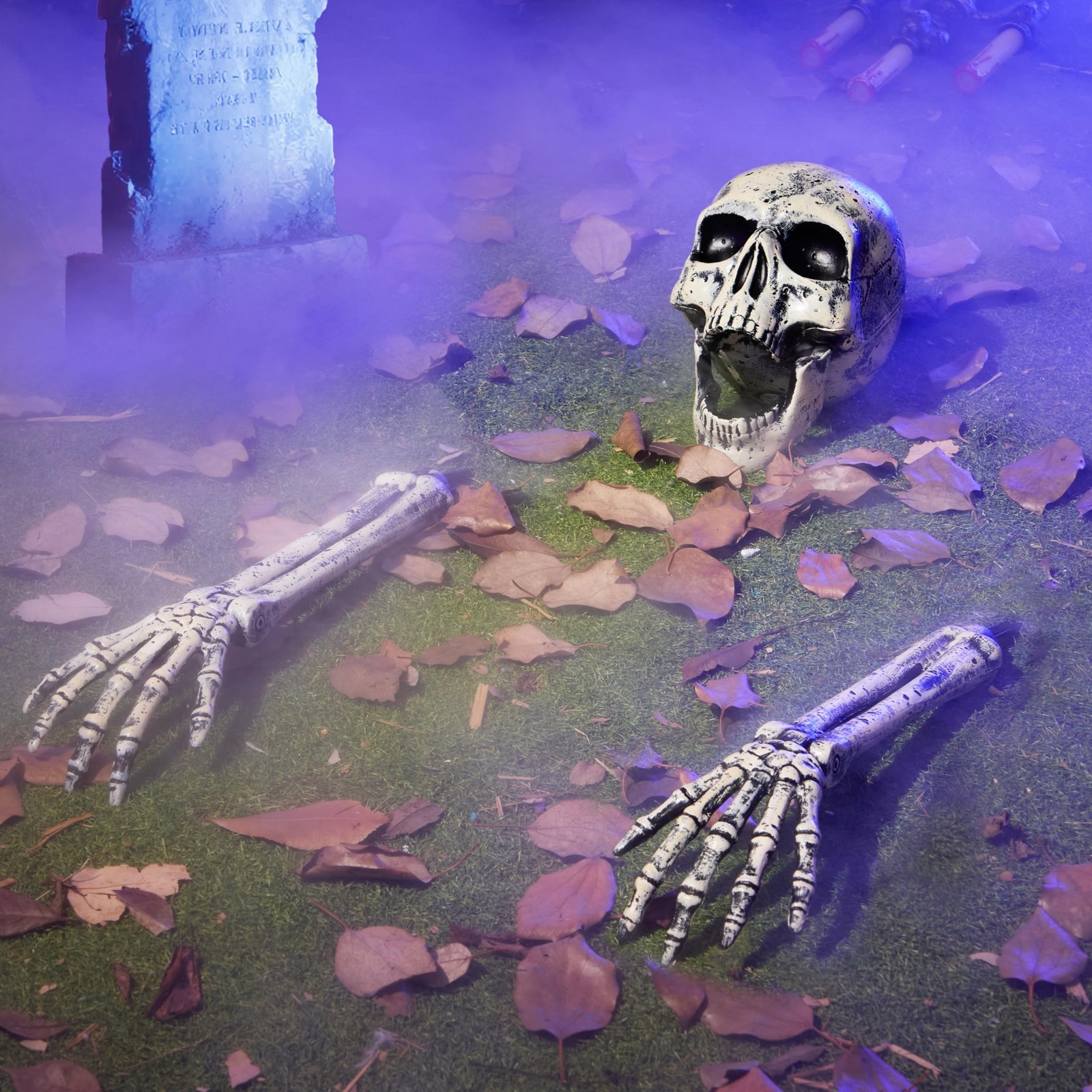 Halloween Skeleton Outdoor Decorations Realistic Skeleton Yard Stakes for Lawn