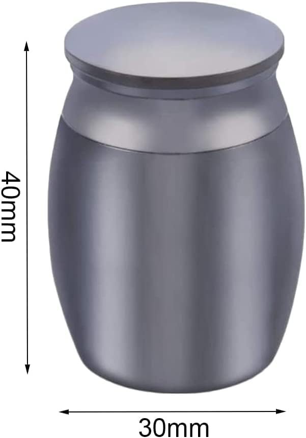 Elegant Black Stainless Steel Mini Urn for Ashes – Keepsake Memorial for Adults