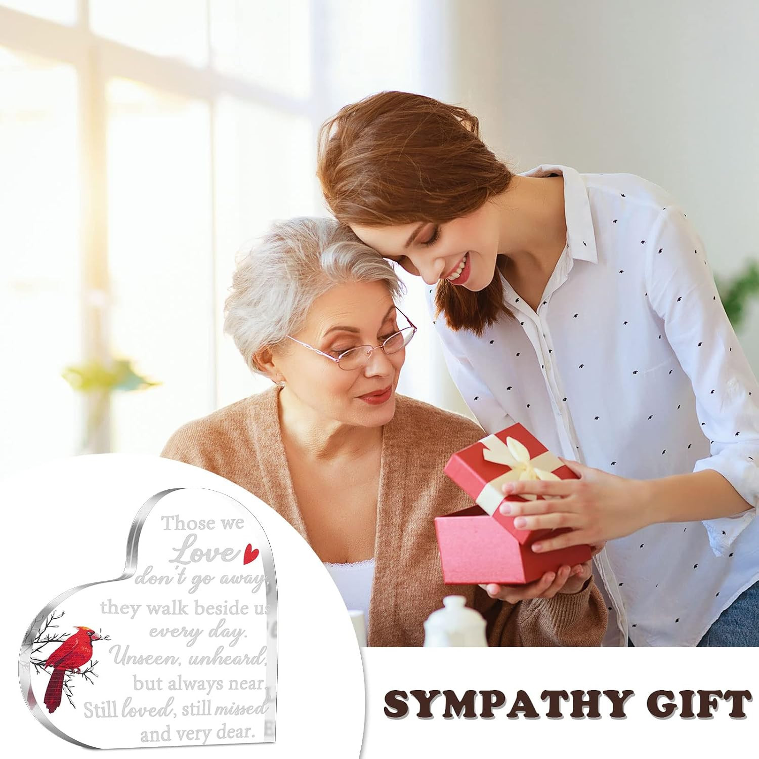 Memorial Gifts for Loss of Father Mother Red Cardinal Memorial Bereavement