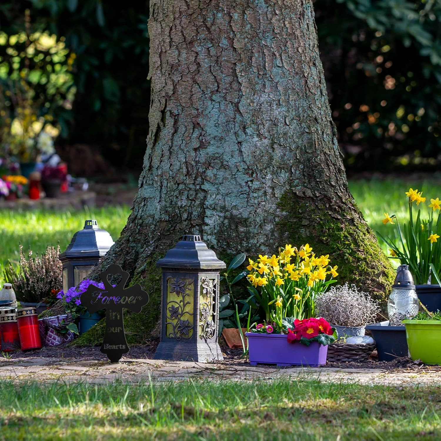 Cemetery Decorations for Grave Cross Grave Markers for Cemetery Decoration Memor