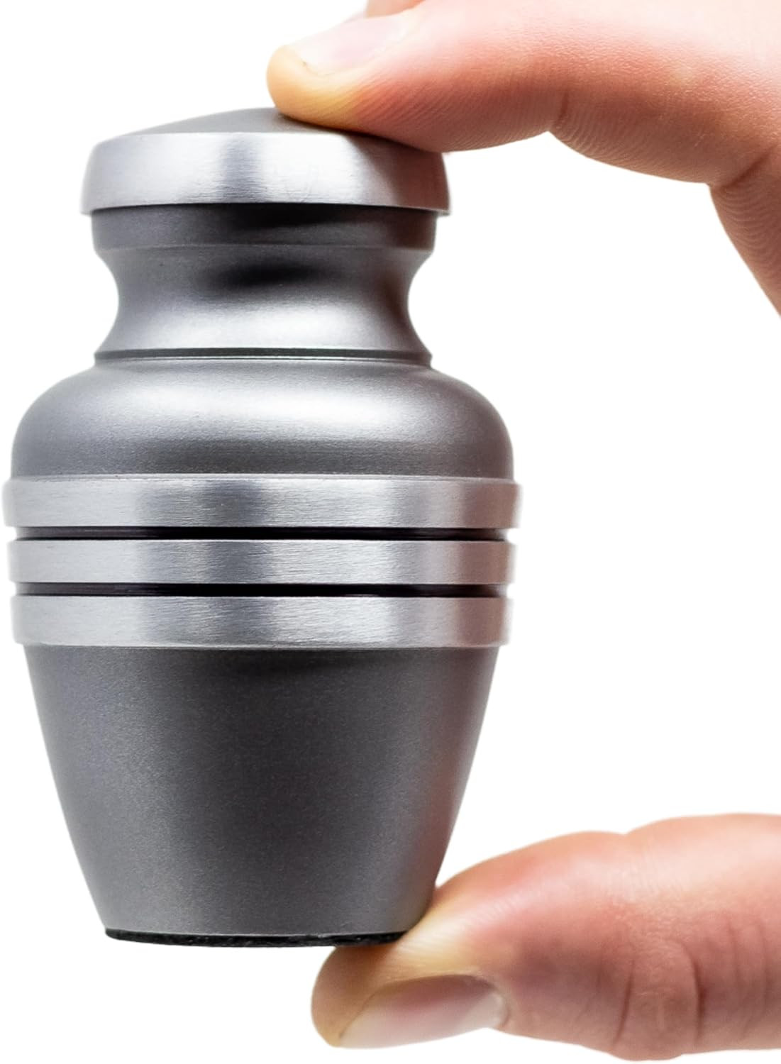 Small Urns for Human Ashes – Pewter Urn Keepsake – Hand-Polished Memorial Cremat