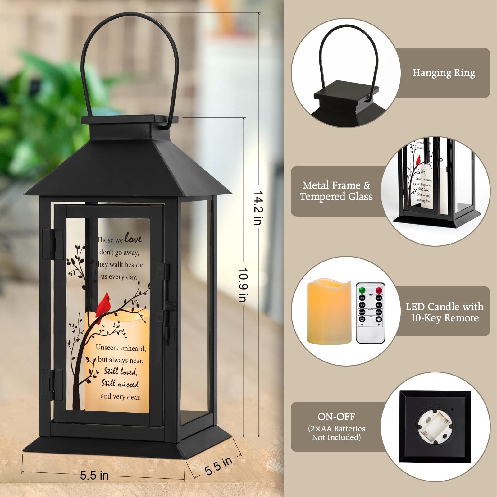 Memorial Lantern Bereavement Gifts in Memory of Loved One Memorial Gifts for …