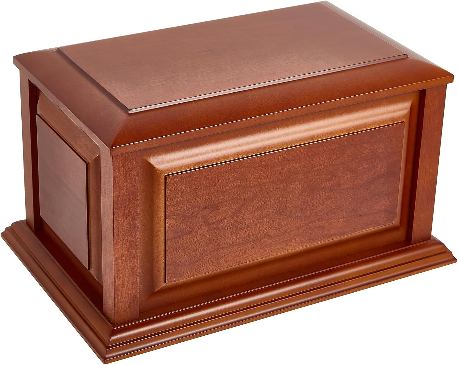 Handcrafted Extra Large Wooden Funeral Cremation Urn Box for Adult Human Ashes u