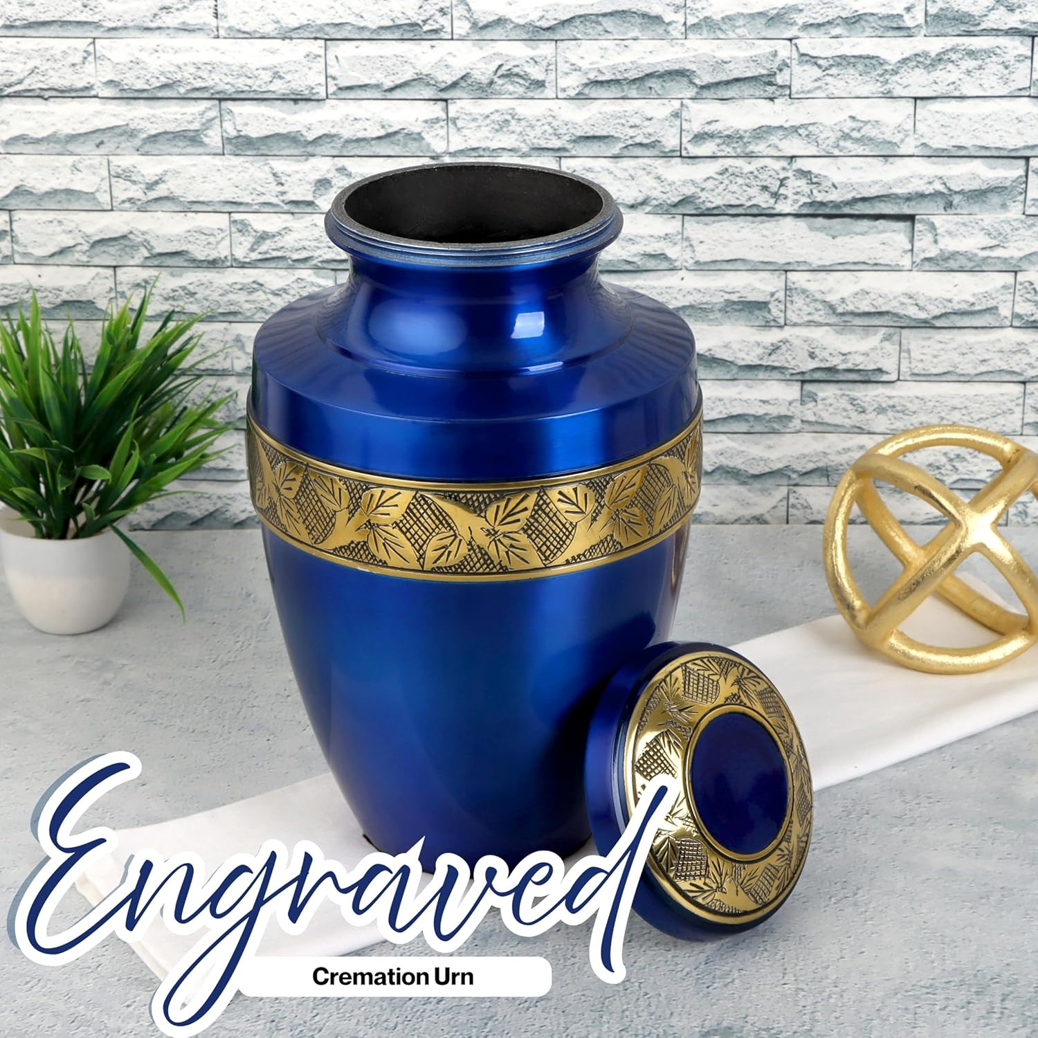 Urns for Human Ashes Adult Female and Male 200+ Cubic Inches, Decorative Burial