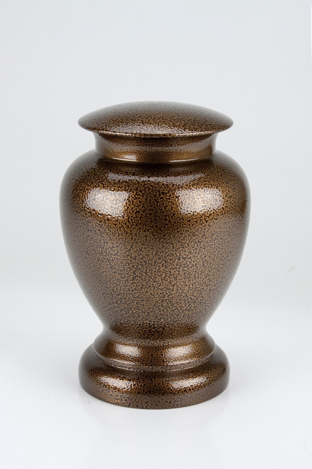Small/Keepsake 50 Cubic Inches Gold Steel Vase Urn for Cremation Ashes