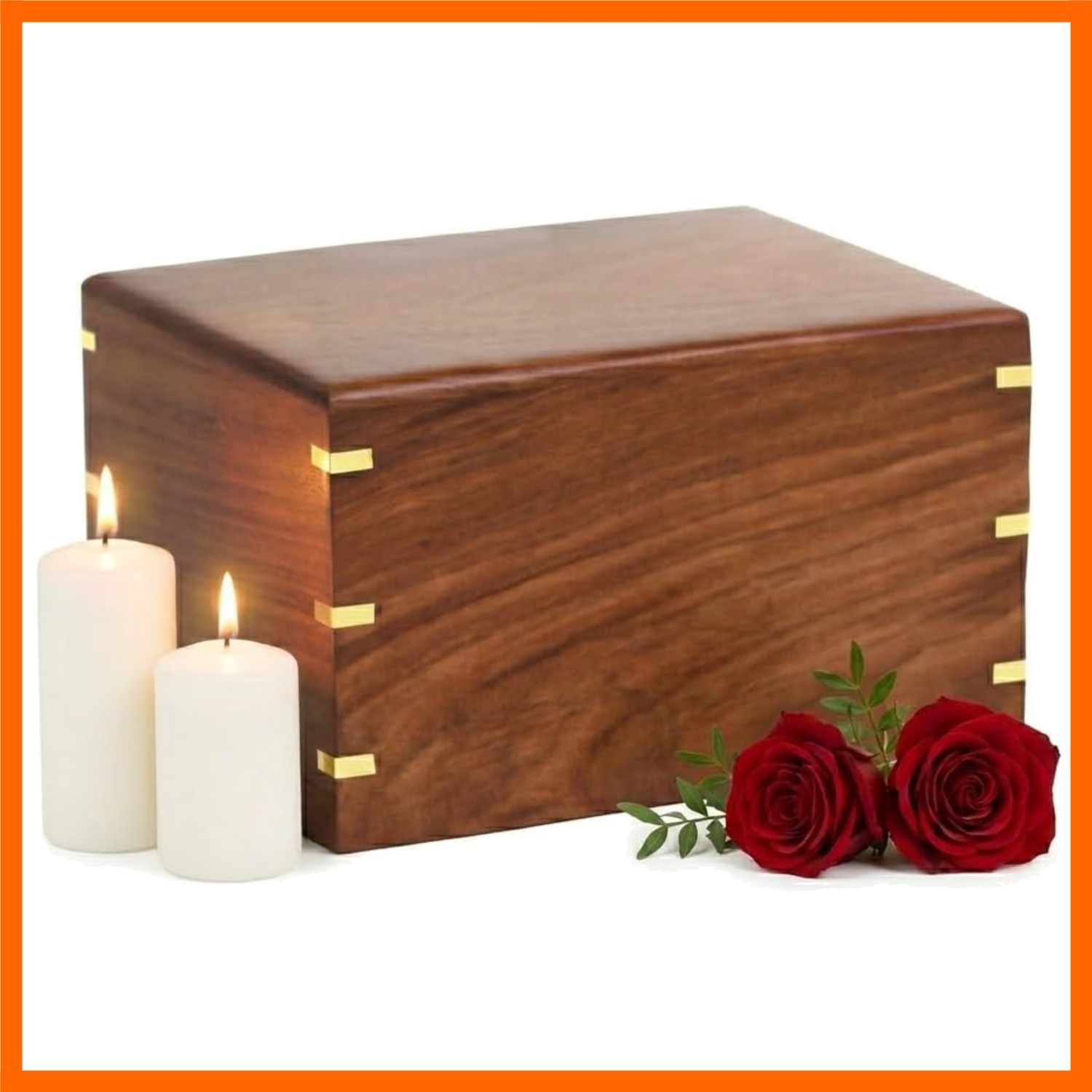 Wooden Urn Box for Adult Ashes | Wood Cremation urns for Large Ashes |Handmad…