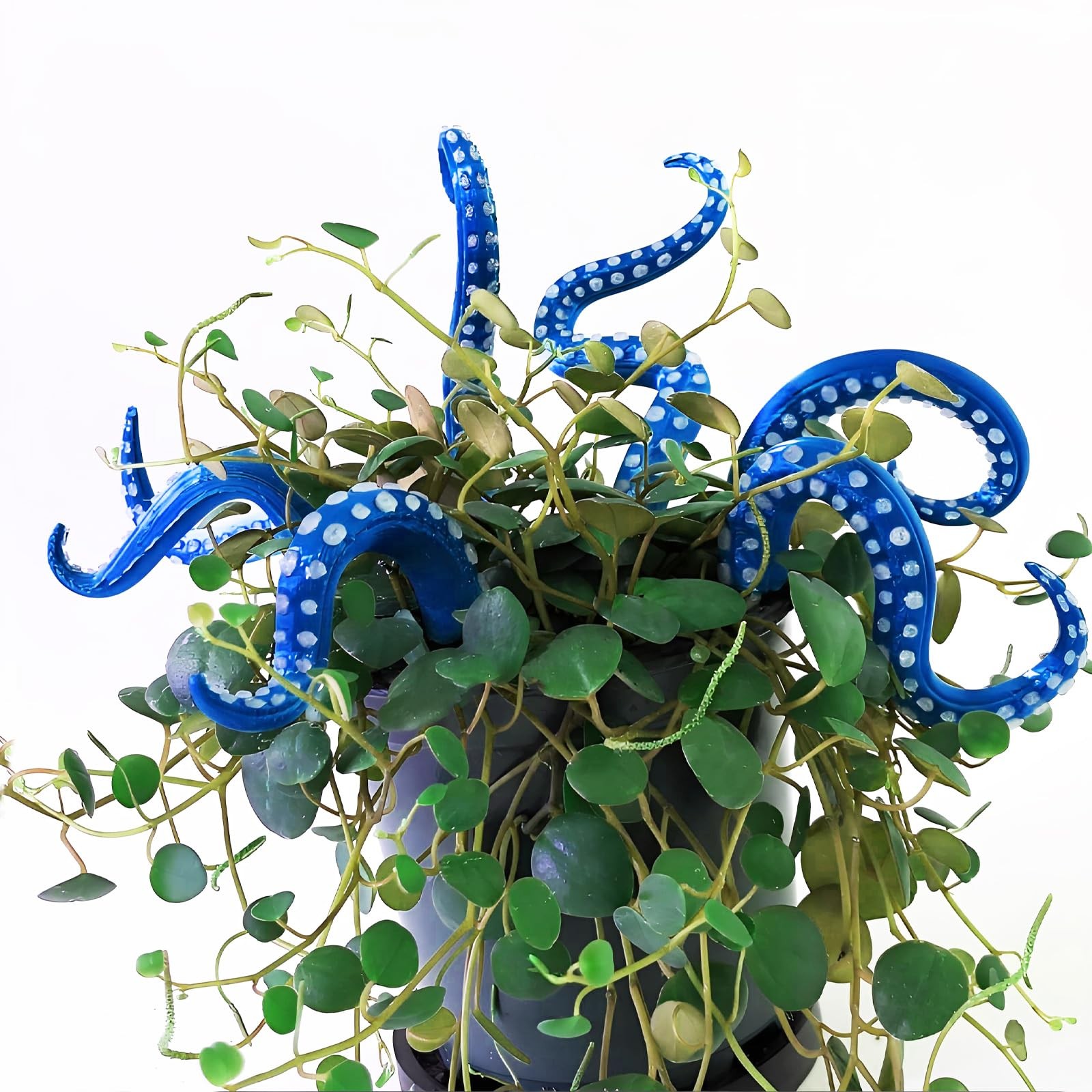 7Pcs Blue Octopus Tentacle Stakes Glowing in the Dark Garden Decor Halloween …