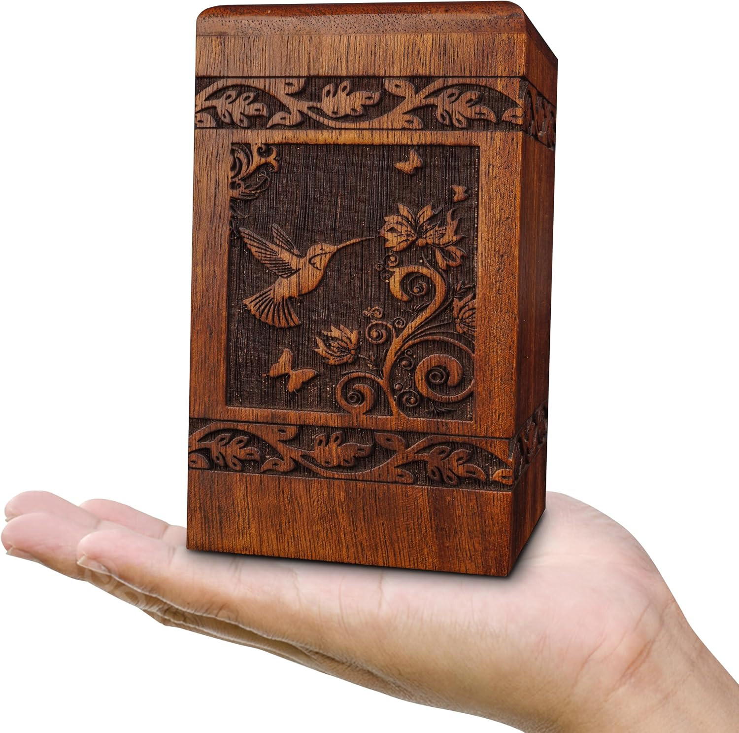 Handmade Wooden Keepsake Sharing Cremation Urns for Human Ashes Adult Female Mal