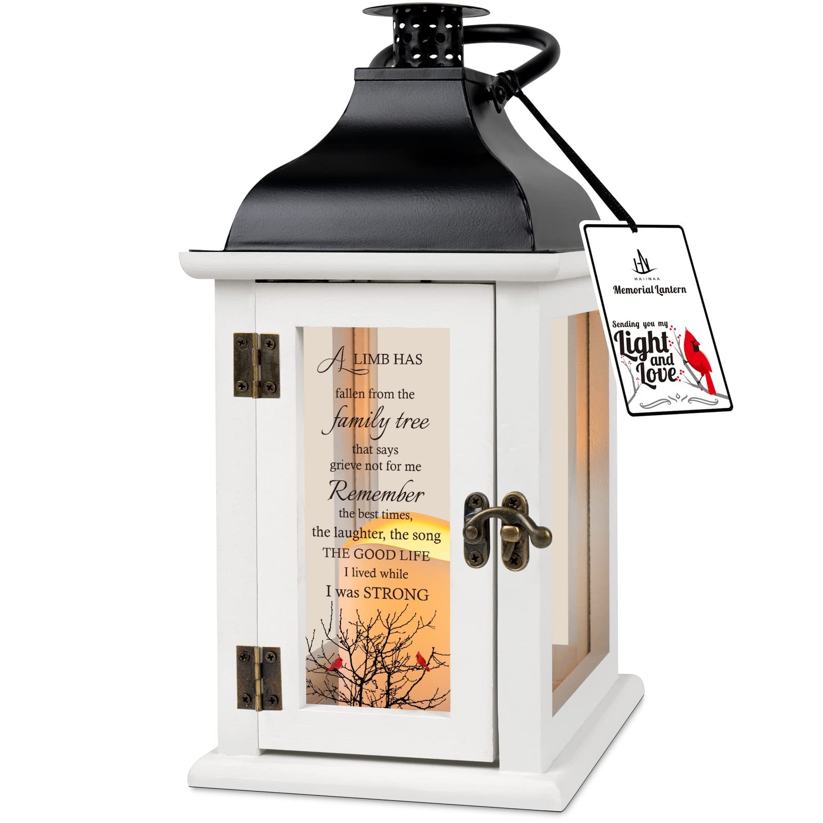 Memorial Lantern – Sympathy Gifts for Loss of Loved One, Remembrance & Funeral G