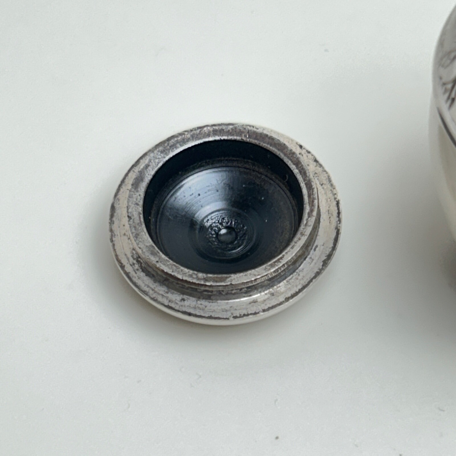 Mini Keepsake Token Urn For Sharing Ashes Mother Of Pearl and Silver Memorial