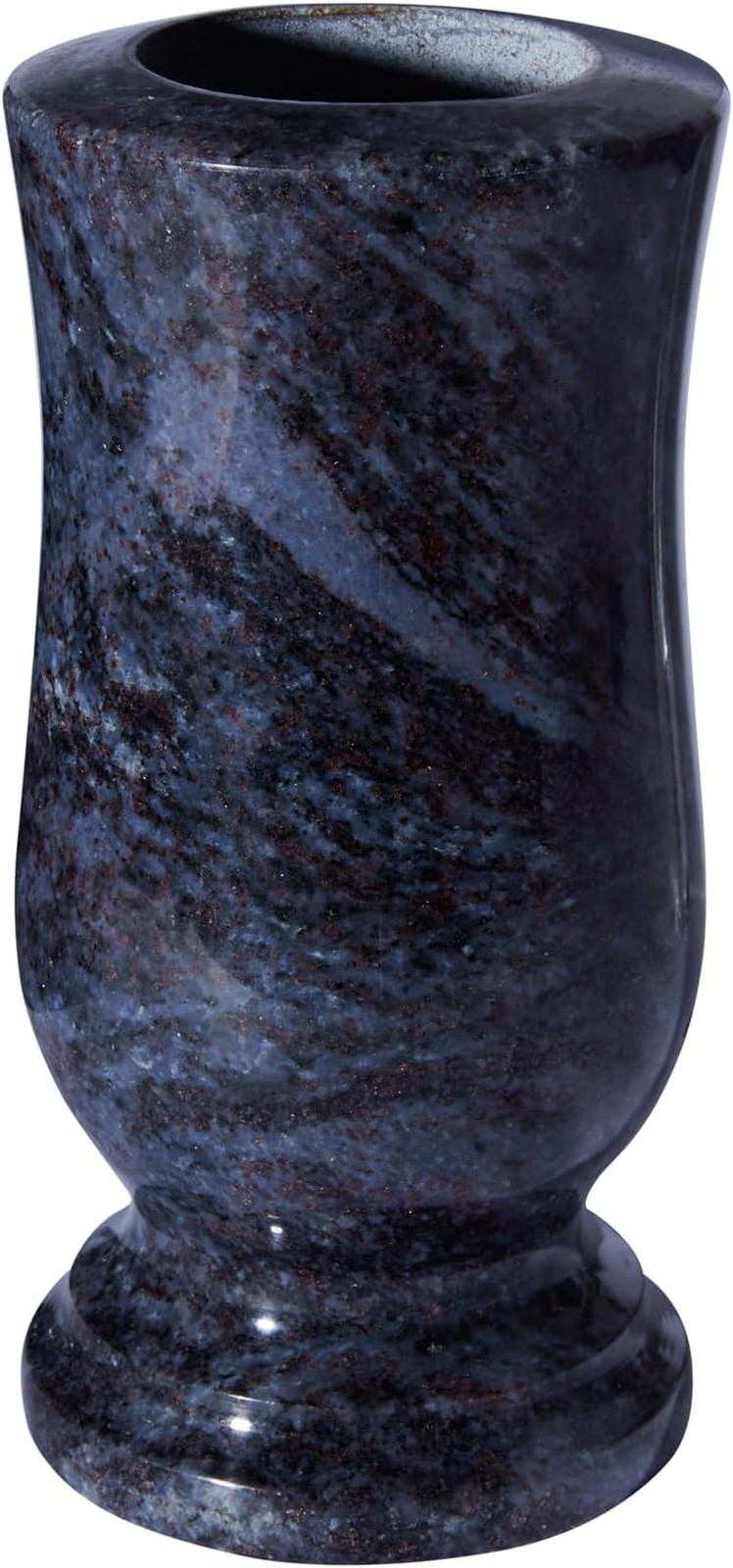 Elegant Granite Cemetery Vase – Durable Natural Stone Flower Holder for Graves