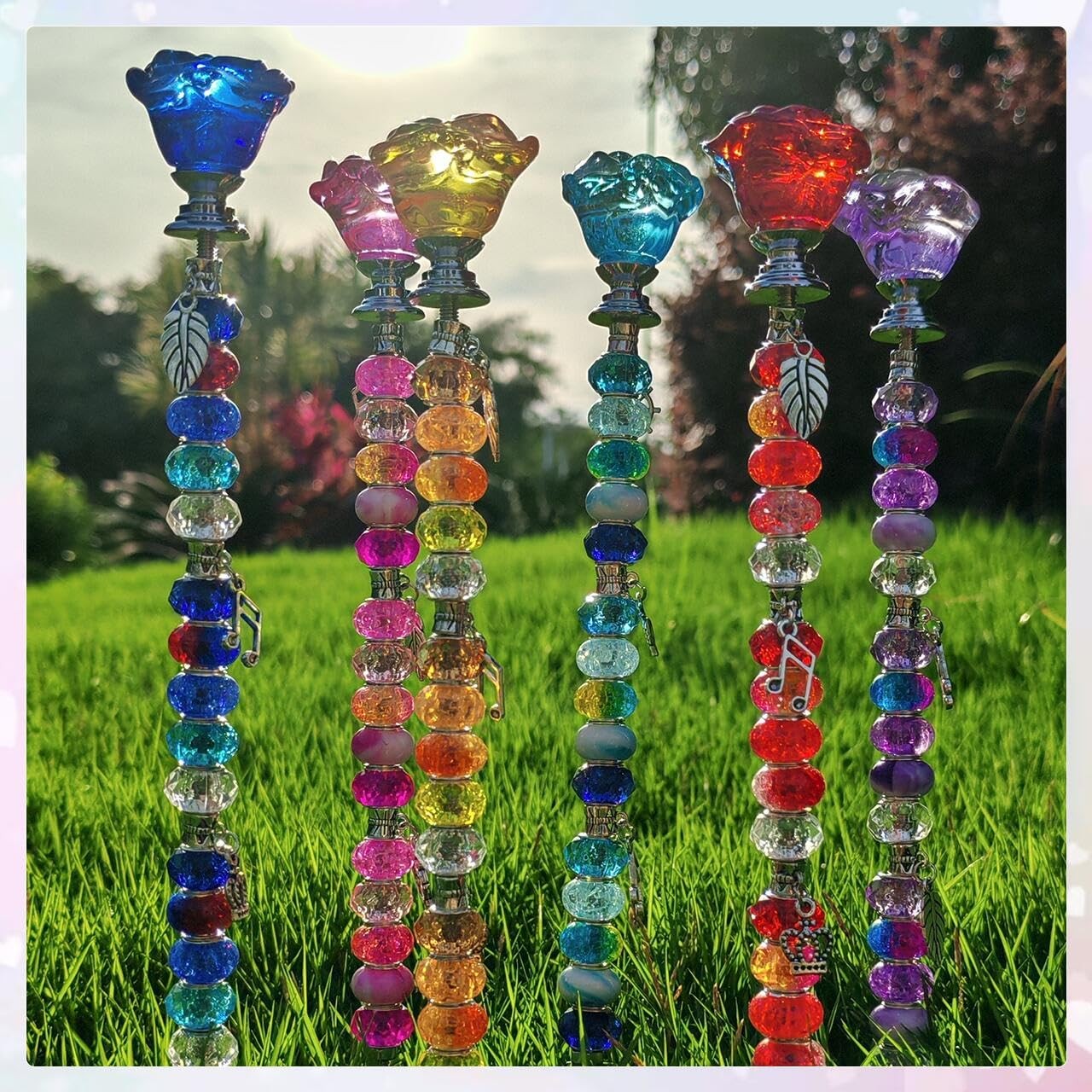 Fairy Wand Kit 140PCS Beaded Garden Stake DIY Kit