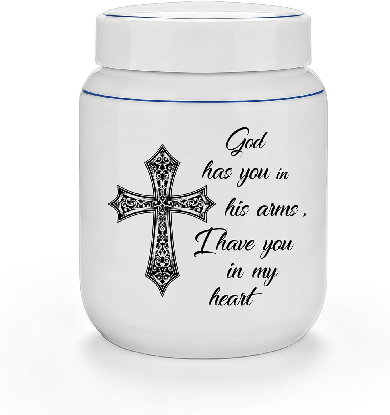 Ceramic Small Urns for Human Ashes Keepsake for Men Women Handmade Mini Urn for