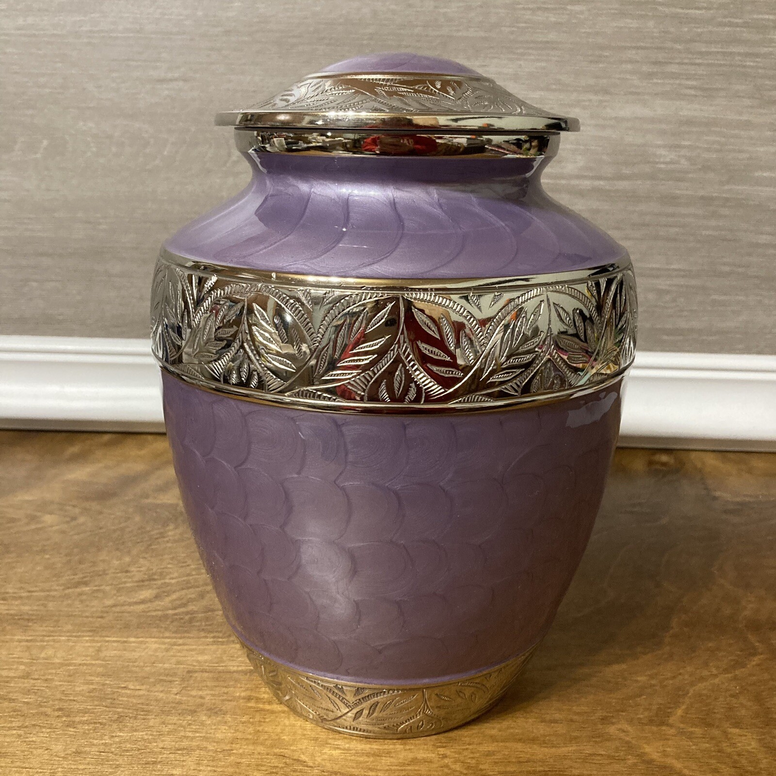 Silver Linings Lavender Urn Adult Large Human Pet Cremation Ashes New Trupoint