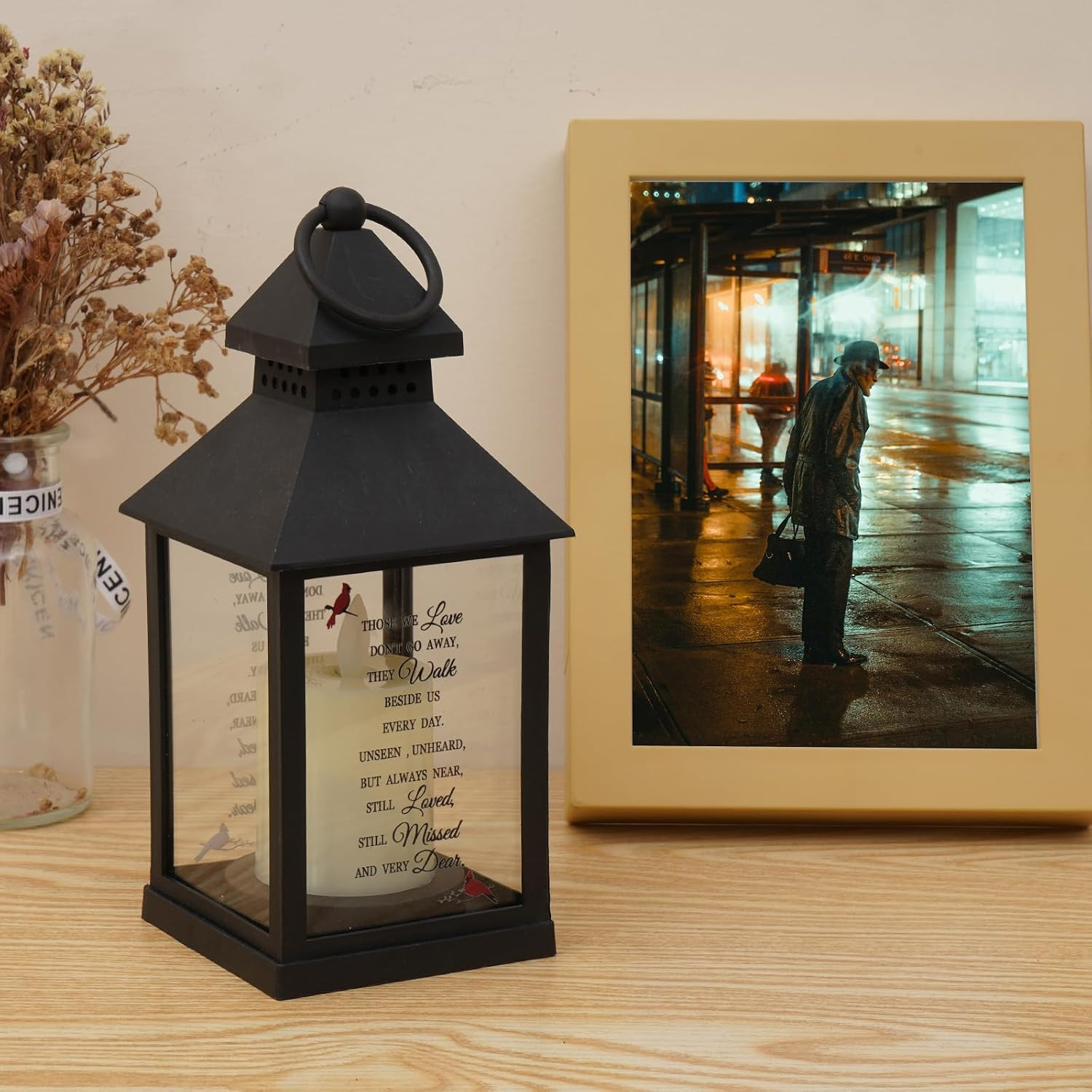 Bereavement Memorial Lanterns with Card – Thoughtful Sympathy Gifts