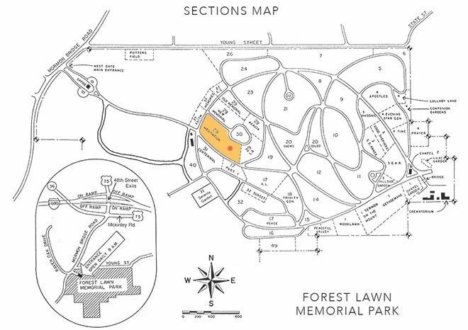 Two Quiet & Peaceful Cemetery Plots Next to Each Other – Forest Lawn – Omaha