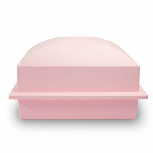 Crowne Vault Large/Adult Pink Polymer Single Funeral Cremation Urn Burial Vault