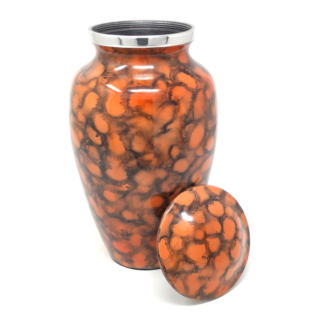 Beautiful Aluminum Brown Flamingo Adult Memorial Urn For Human Cremation Ashes