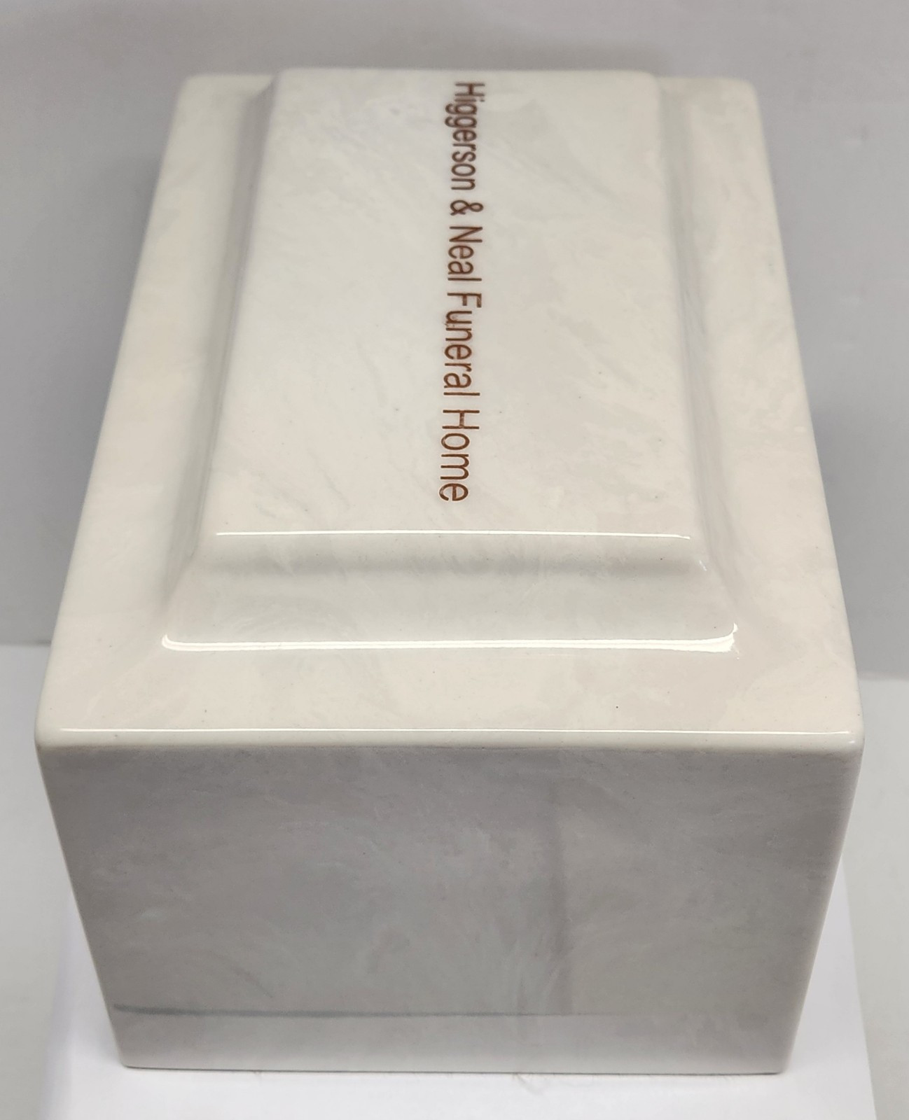 Vtg MacKenzie Marble Urn Casket Vault Salesman Sample Funeral Home Advertising