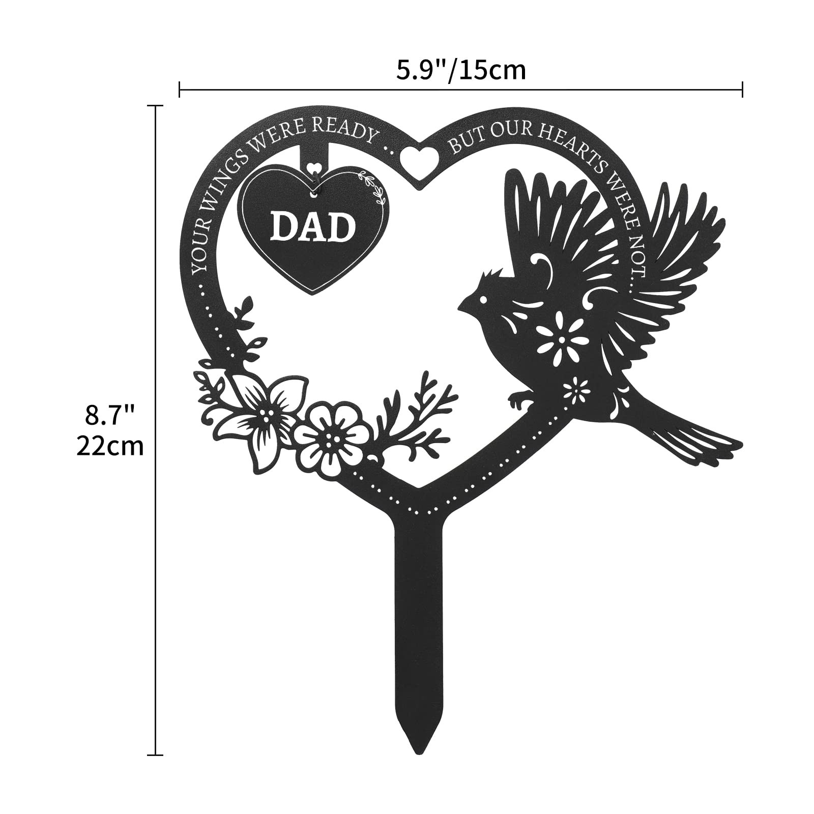 Memorial Grave Markers for Dad | Cemetery Decorations & Outdoor Plaques