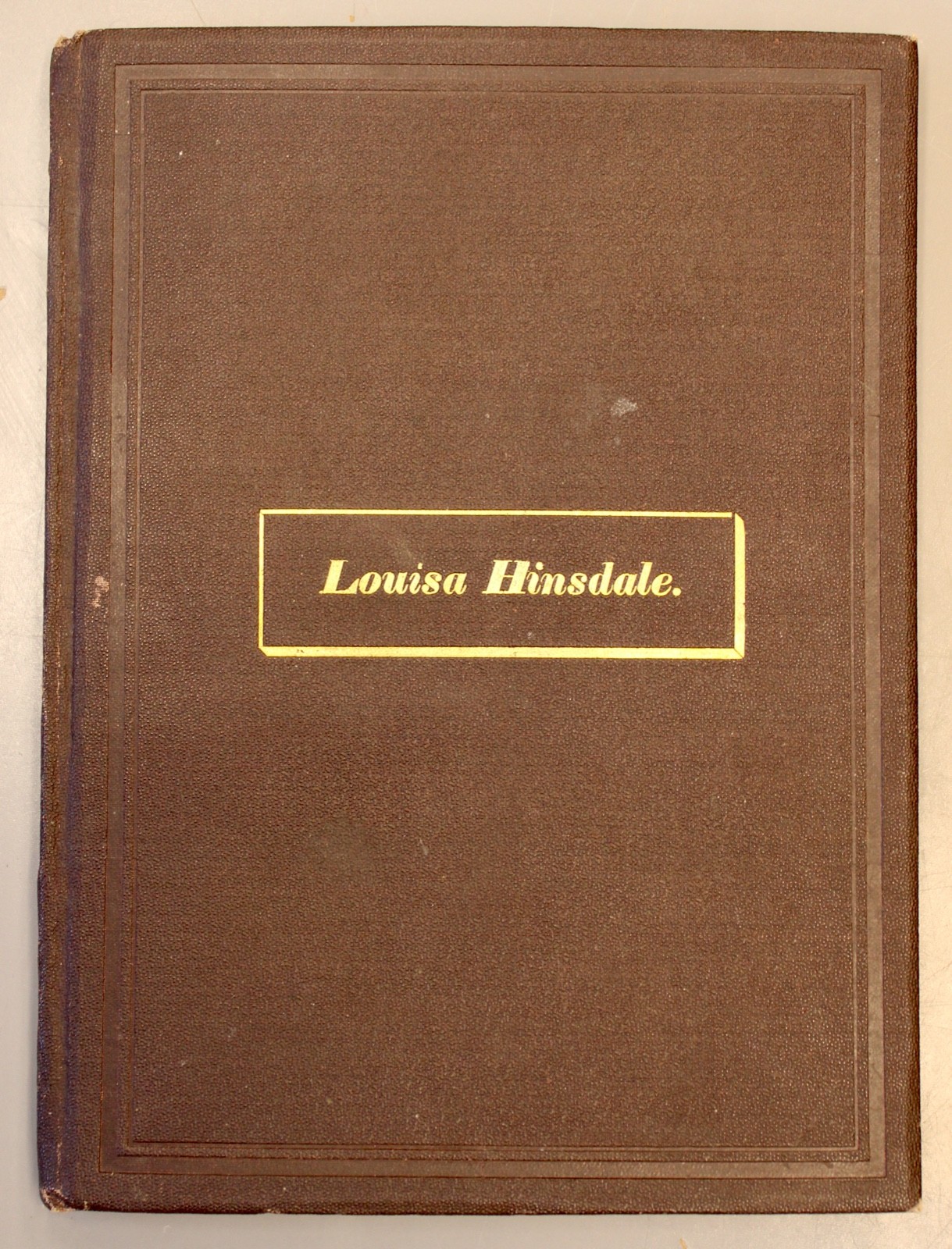 07/10 1877 Memorial Obituary Tribute Book for Louisa Hinsdale w/Photo Funeral