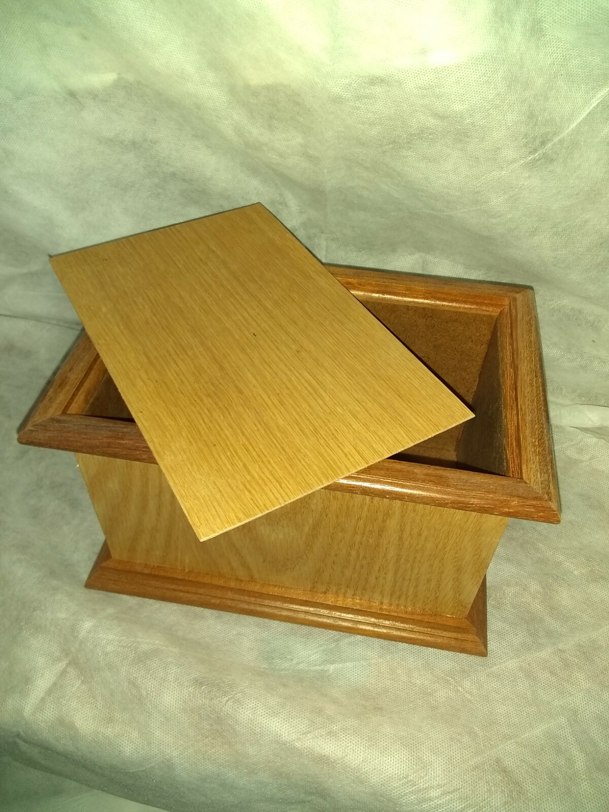 Urns, Handmade with exotic veneers, NEW 8″ L x 4 3/4″ W x 5 1/8″ D