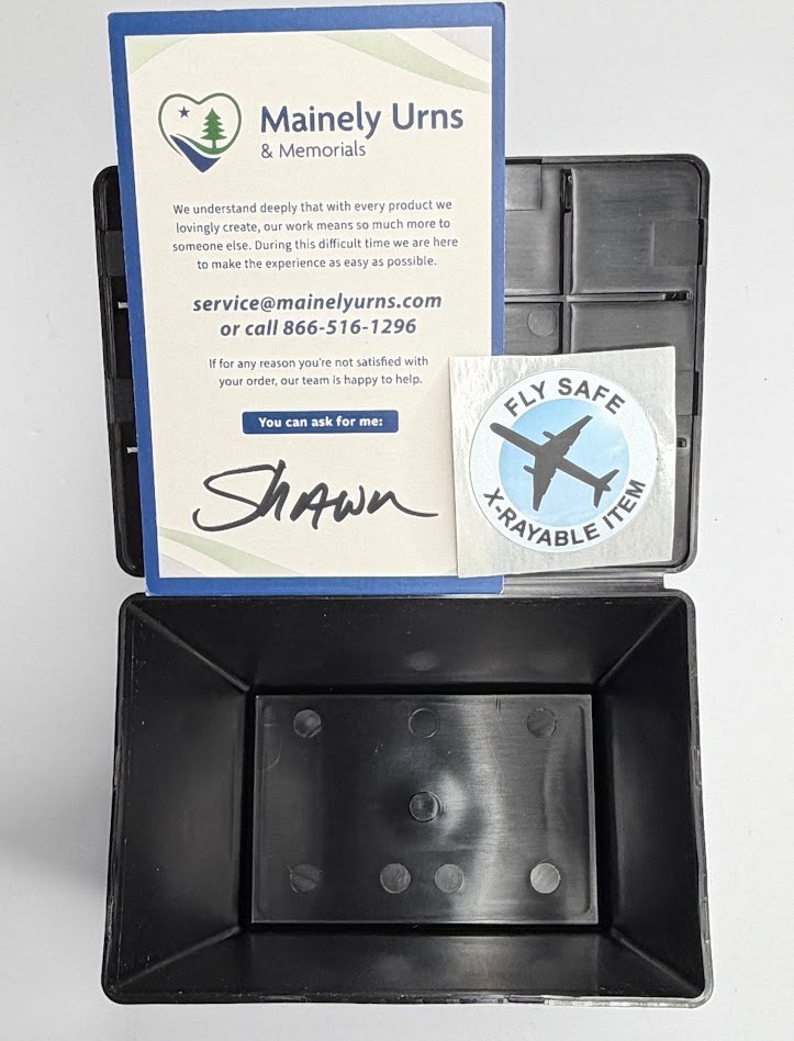 TSA Approved Travel Cremation Urn Kit Human Ashes 200 Cu In Airline Safe