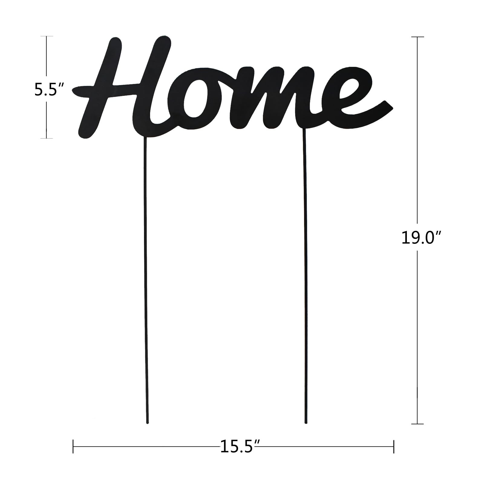 Garden Metal Letters Stakes | Yard Art Sign for Indoor & Outdoor Decor