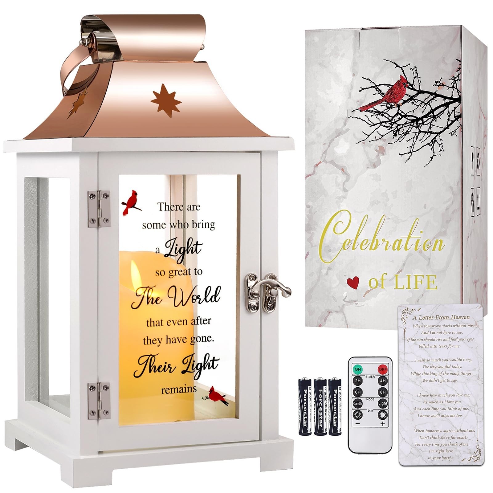 Sympathy Memorial Lantern for Loss of Loved One, Bereavement Gifts, Celebration