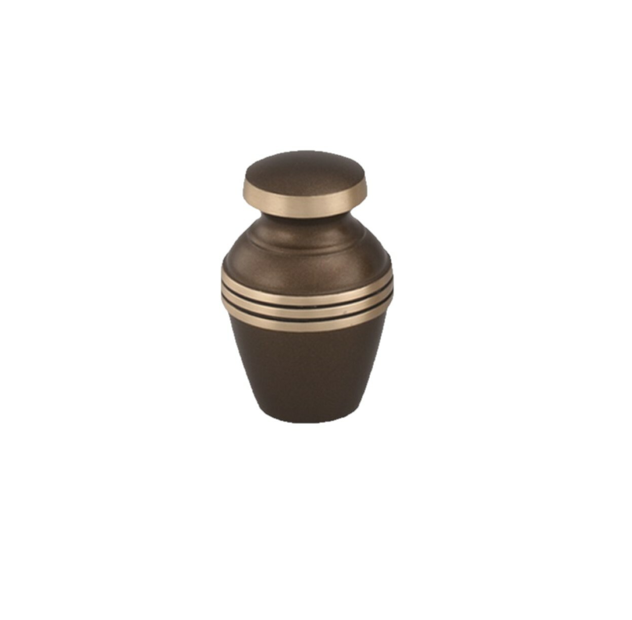 Elegant Ashen Bronze Cremation Urn Keepsake – Free Shipping