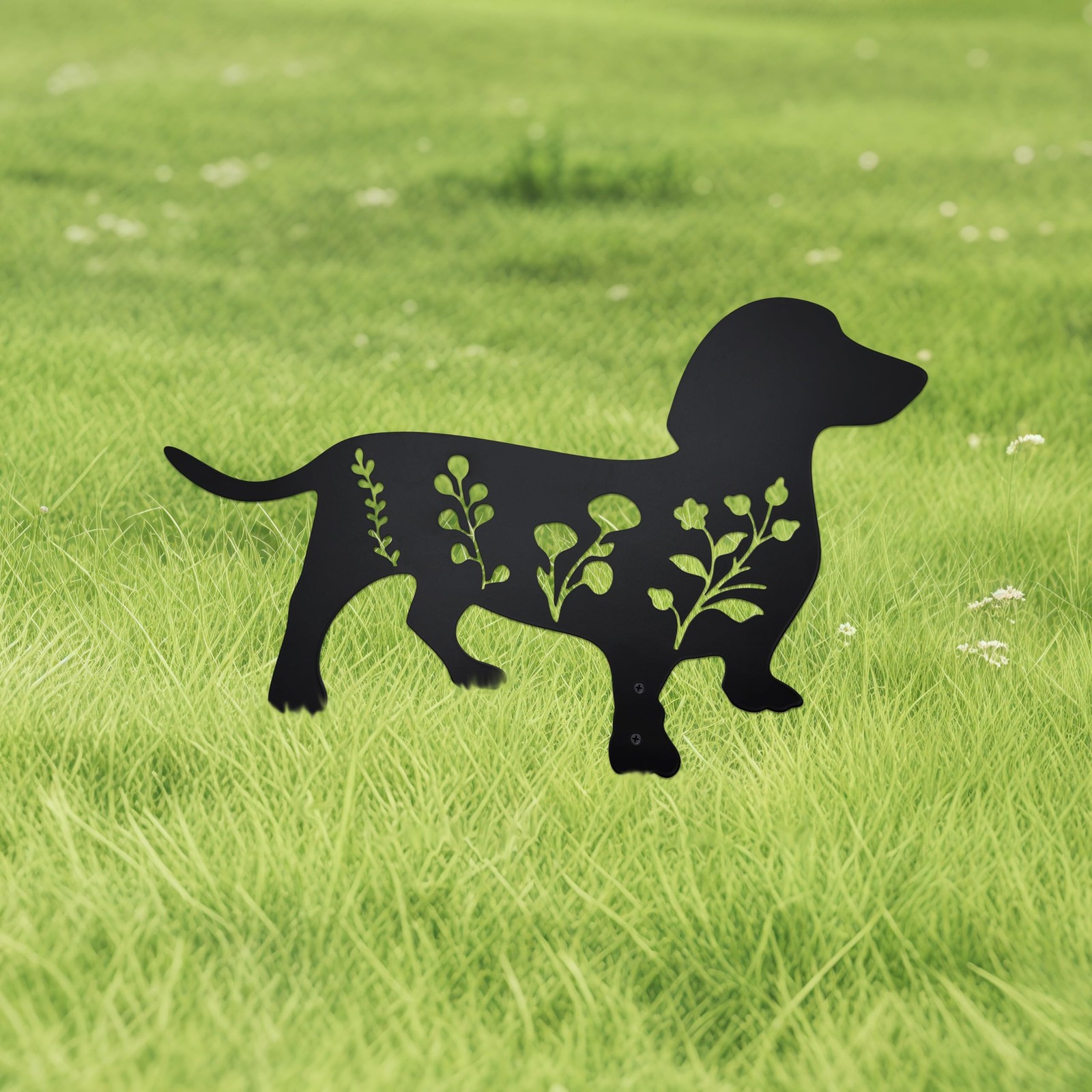“Dog Garden Stake Unique Outdoor Decor for Dog Lovers, Durable Yard Art”