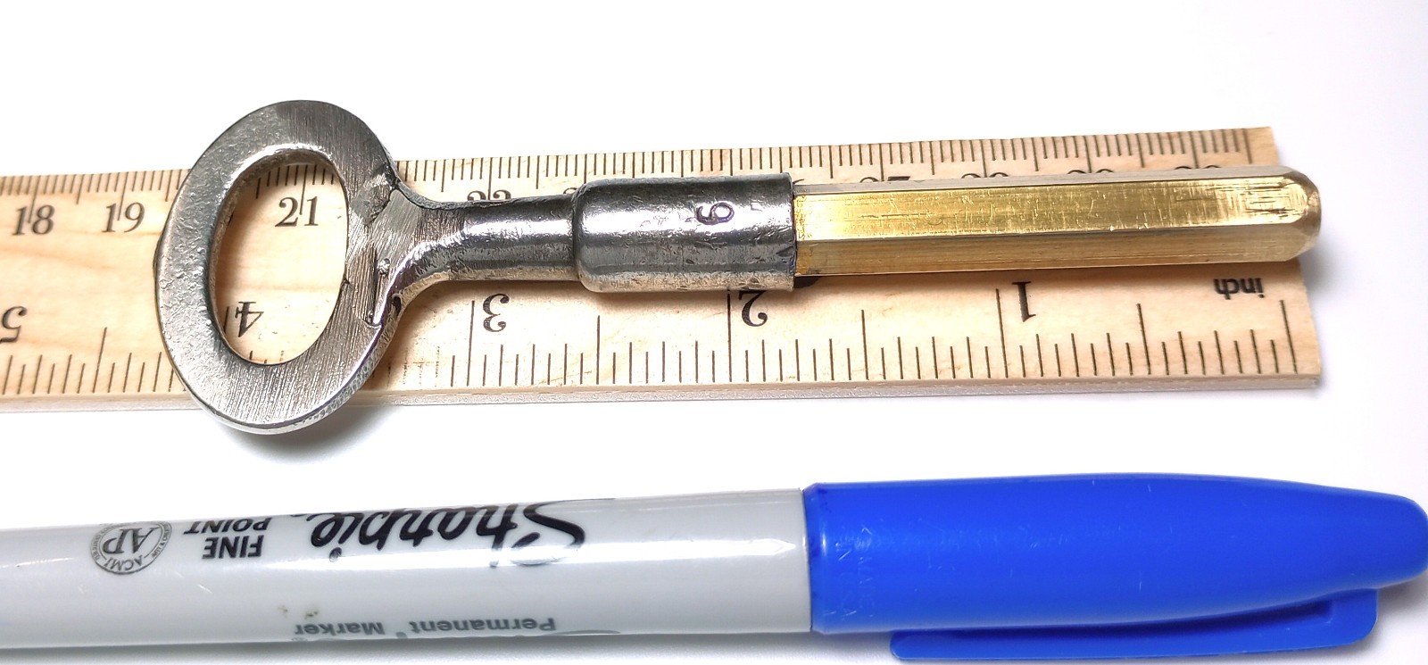 Small Pocket Casket Key / Coffin Key (Repaired?)