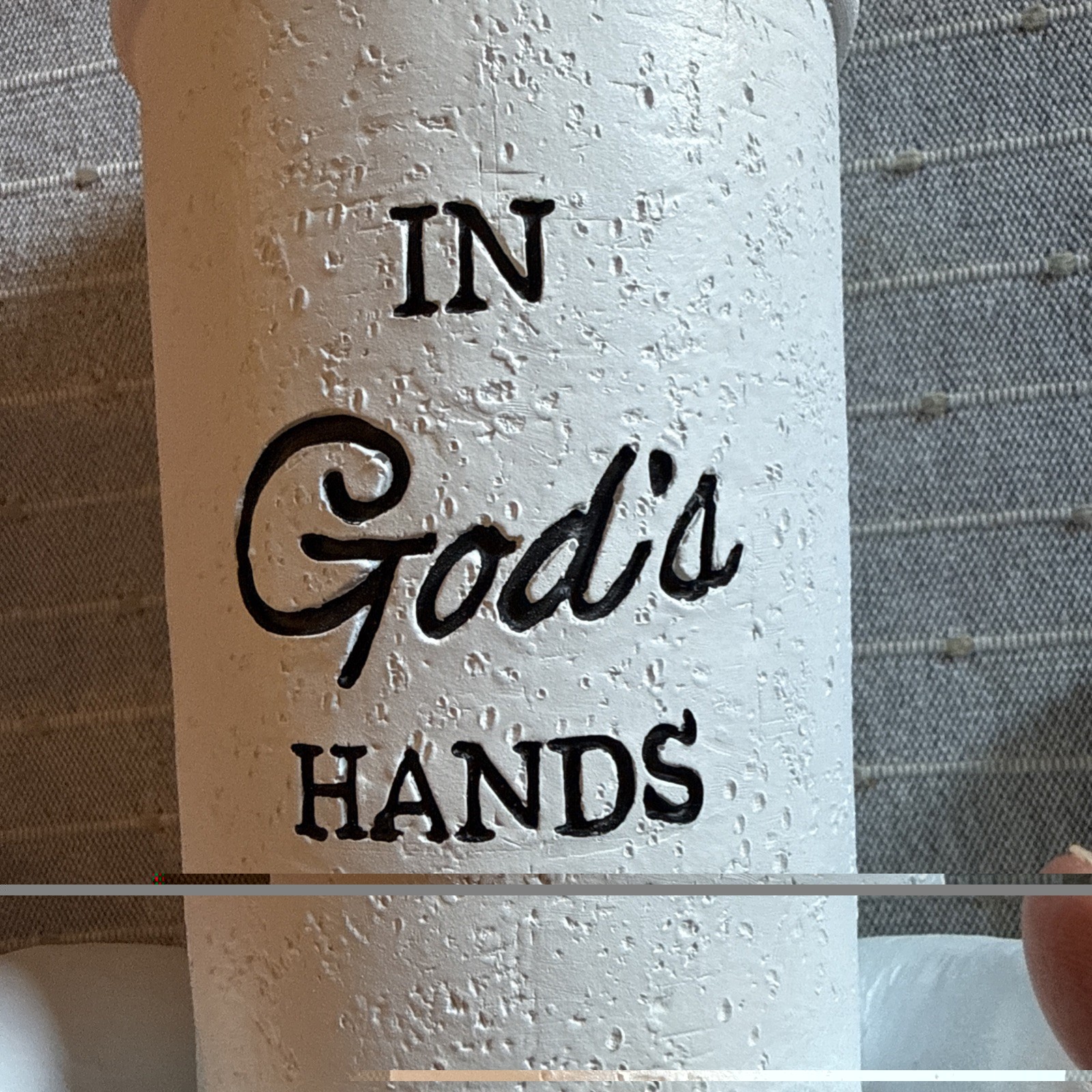 “In God’s Hands” Cemetery Vase W/Ground Stake Memorial Day Planter New w/o tags