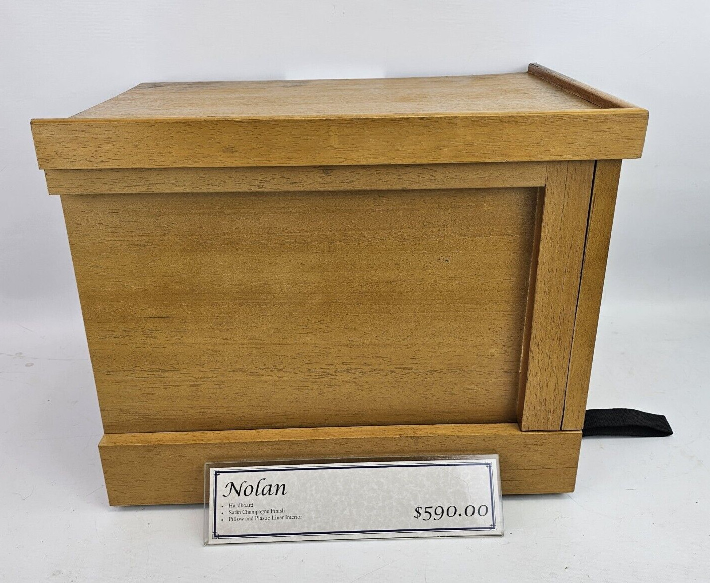 Coffin Casket Halloween Cemetery Mini Wood Corner Mortuary Display 18’x14″x16″