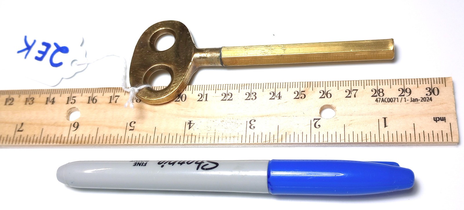 Brass Pocket Casket Key Coffin Key