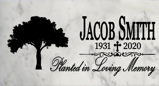 Personalized Memorial Stone Planted in Memory Gift Custom Remembrance Stone