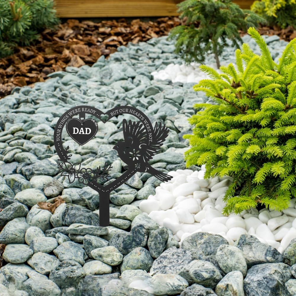 Calibron Memorial Grave Markers for Dad, Cemetery Decorations for Grave, Memo…