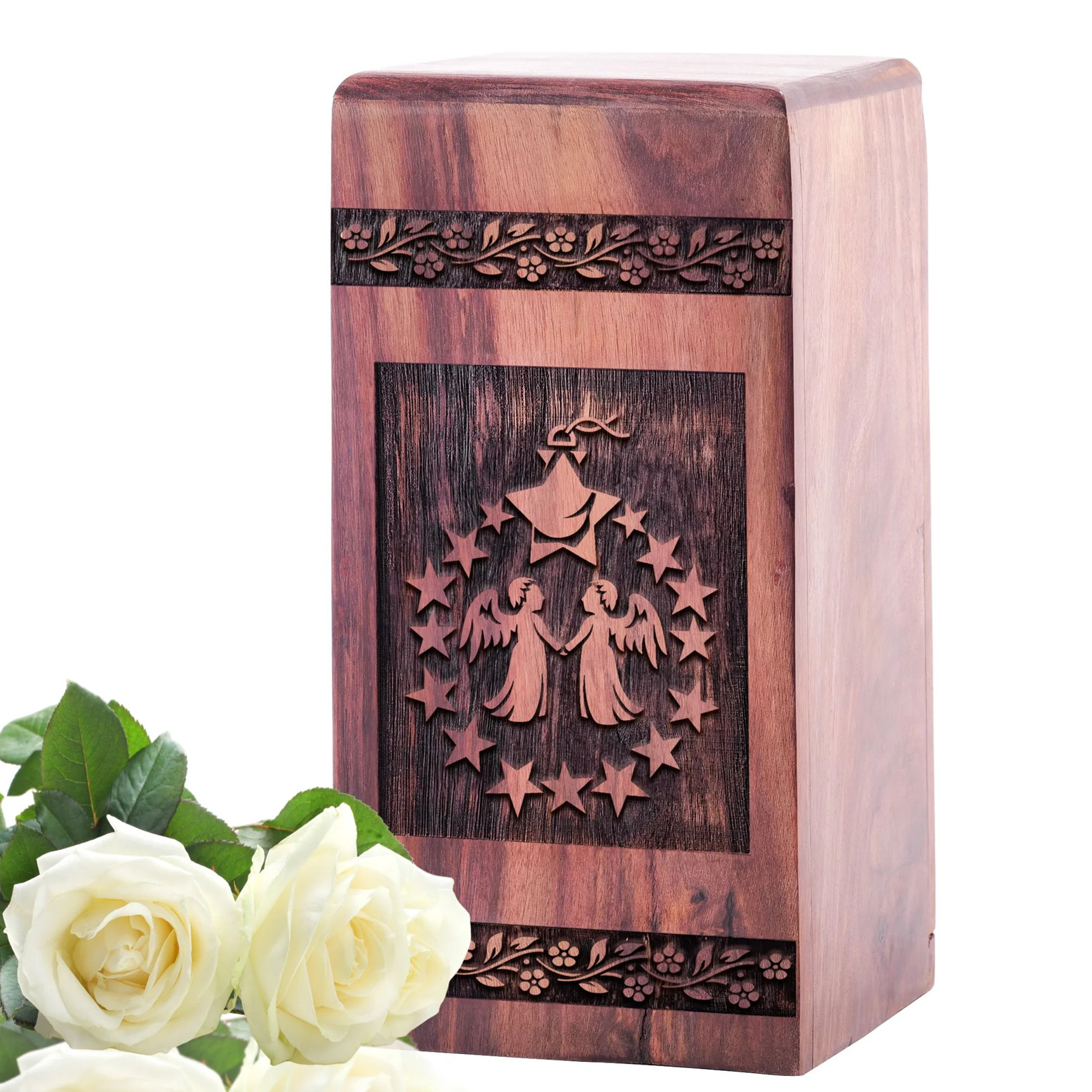 Angel and Wood Urns – Perfect Cremation Keepsake for Mom’s Ashes