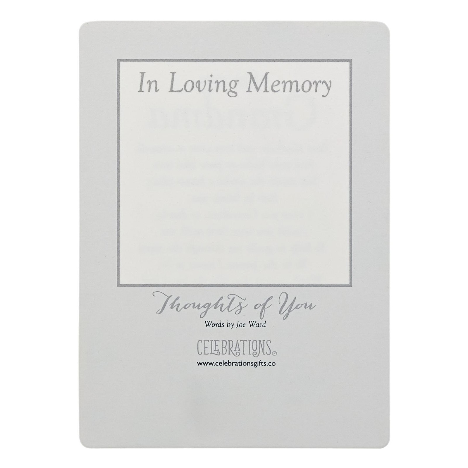 Loving Memory Mum Waterproof Graveside Memorial Card + Weatherproof card holder