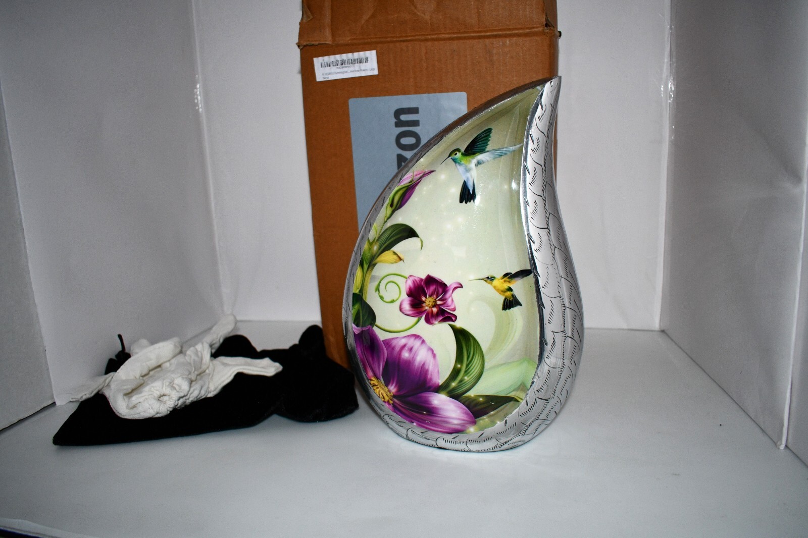 M Meilinxu Hummingbird Urn – Large Adult Cremation Urn for Human Ashes NIB