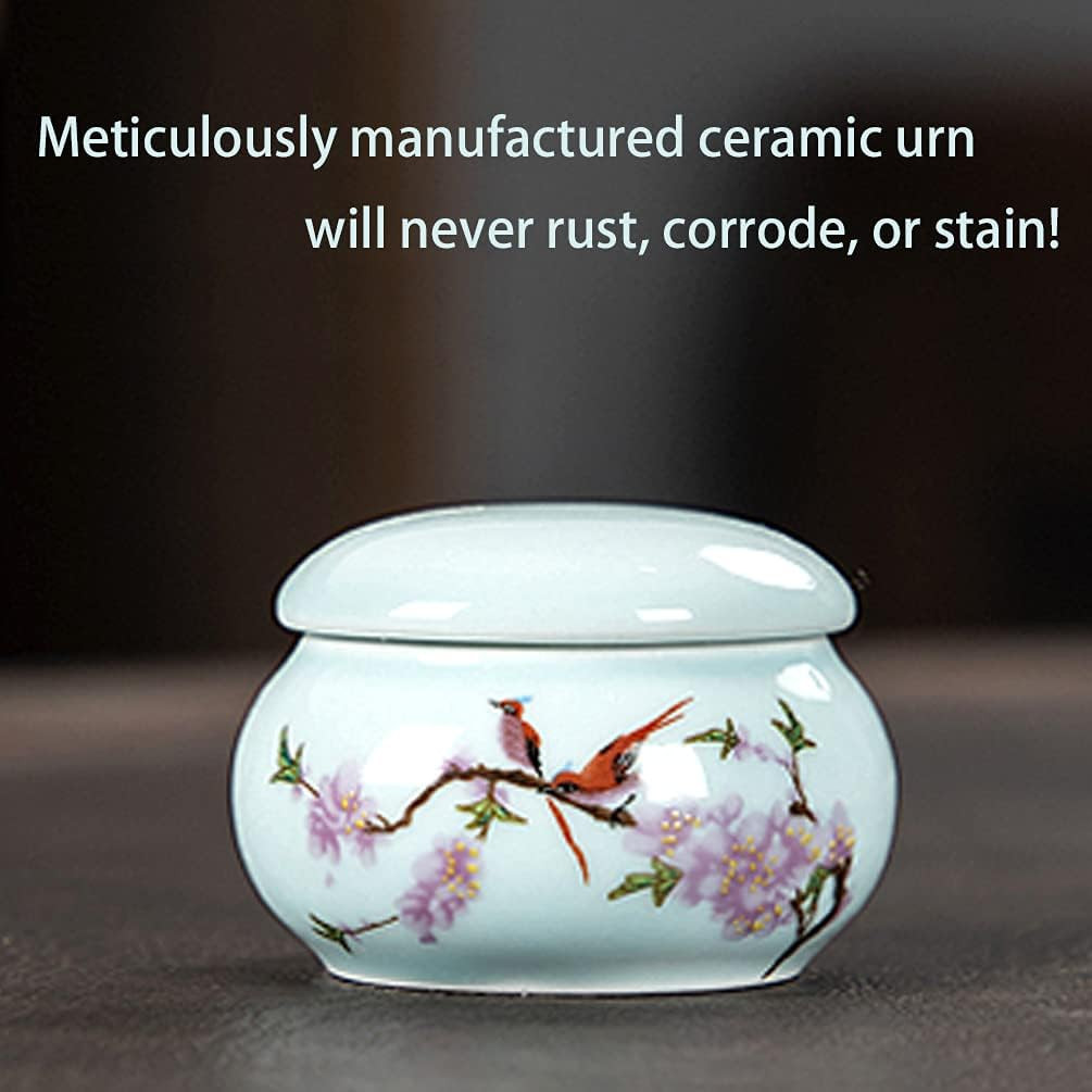 Mini Hummingbird Urns for Human Ashes Set of 4 – Small Keepsake Cremation Urns f