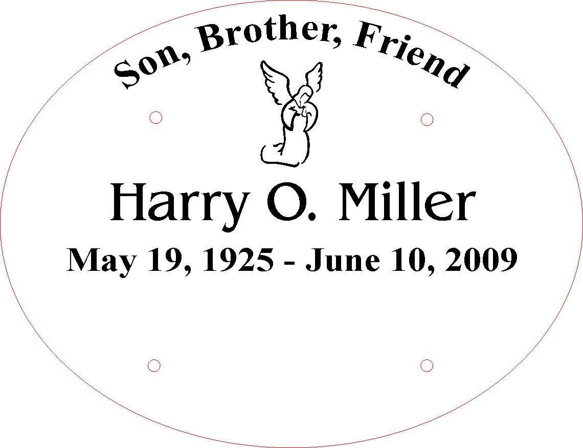 Memorial Headstone Marker | Roadside Cross & Temporary Grave marker, tribute